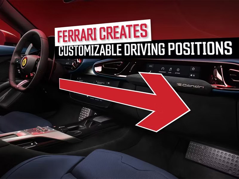 Ferrari cars will have variable control layout