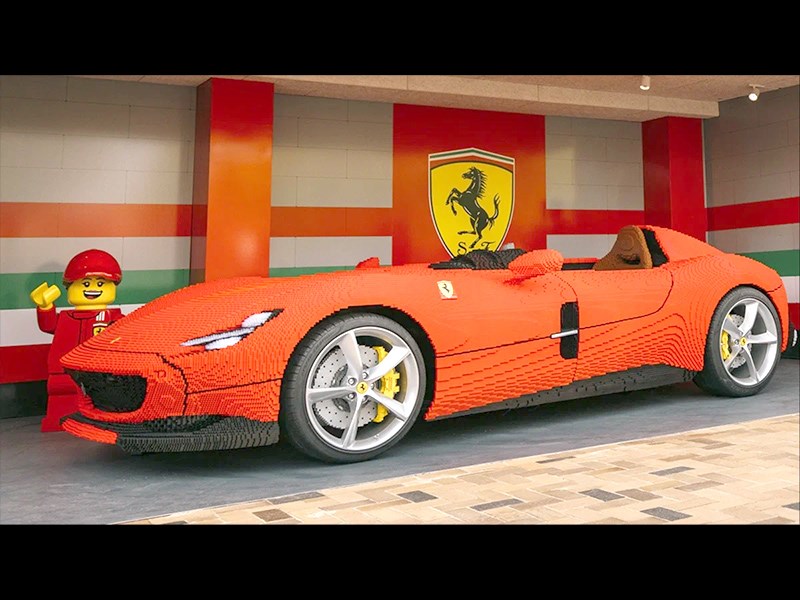 Take a look at a Ferrari built from Lego